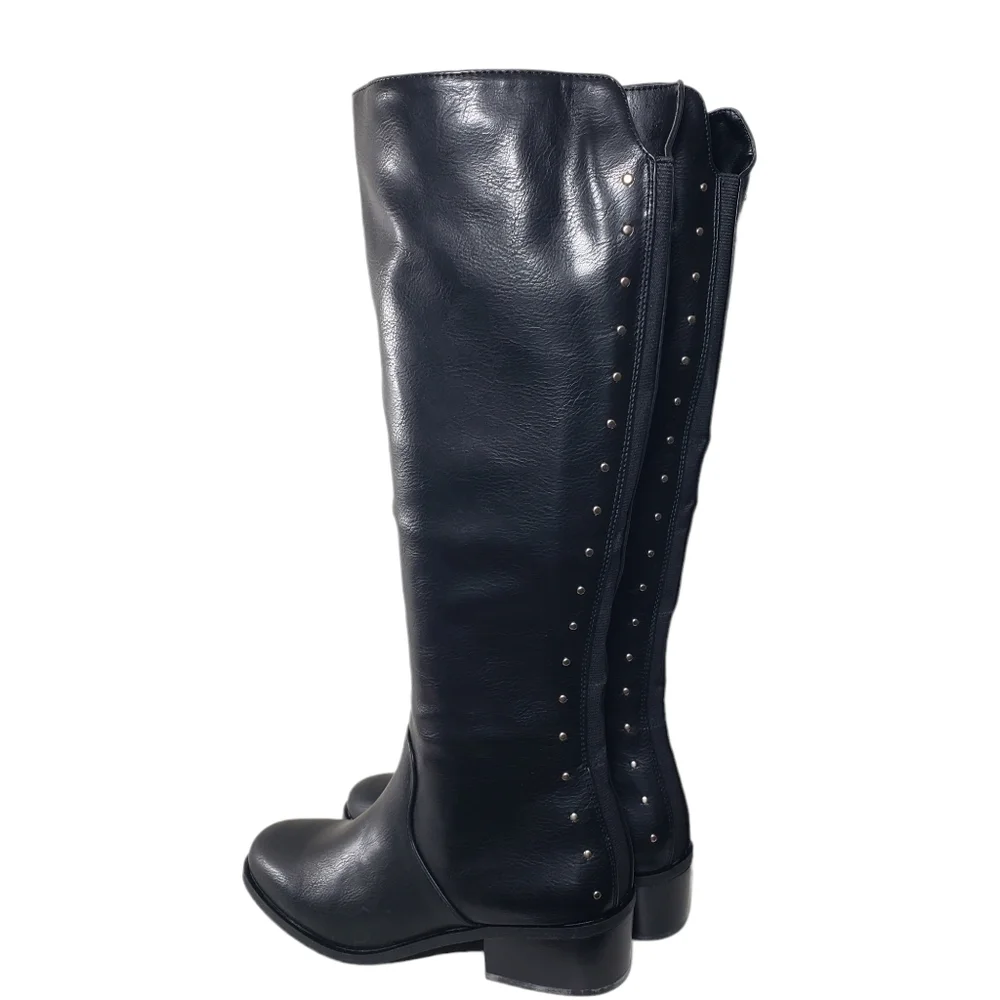 Bar III Vaylap Black Pull-on Closed Round Toe Boots Sz 6M